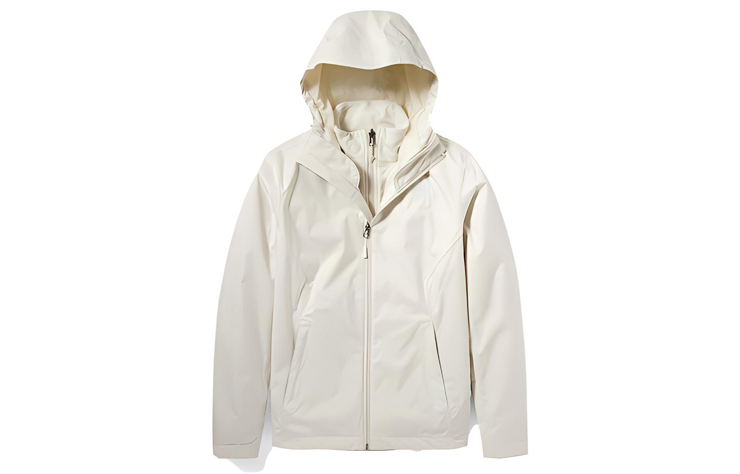 (Women) TNF Beige Waterproof Insulated Hooded Jacket 4N9W-11P