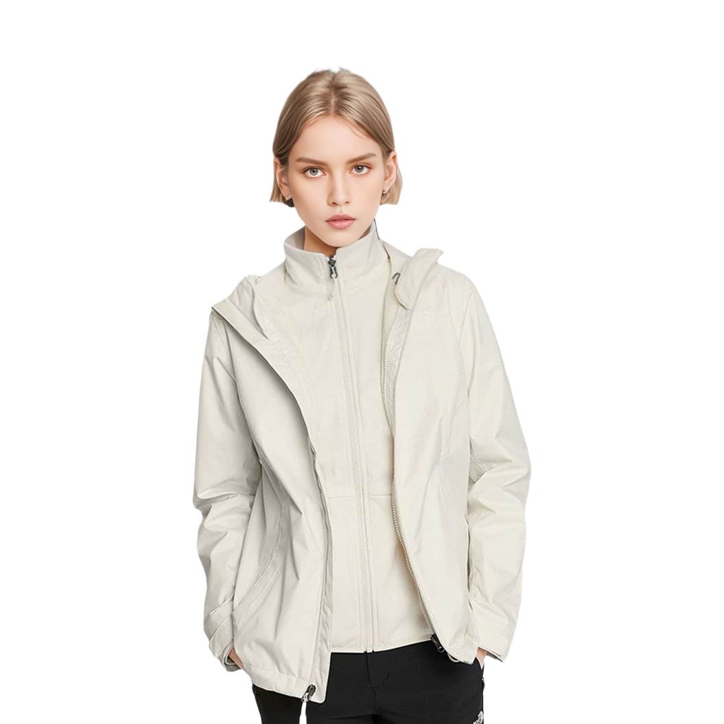 (Women) TNF Beige Waterproof Insulated Hooded Jacket 4N9W-11P 圖 4