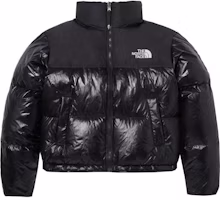 (Women) The North Face Black Down Jacket with Logo Lettering Print NJ1DP81J (Women) The North Face Black Down Jacket with Logo Lettering Print NJ1DP81J