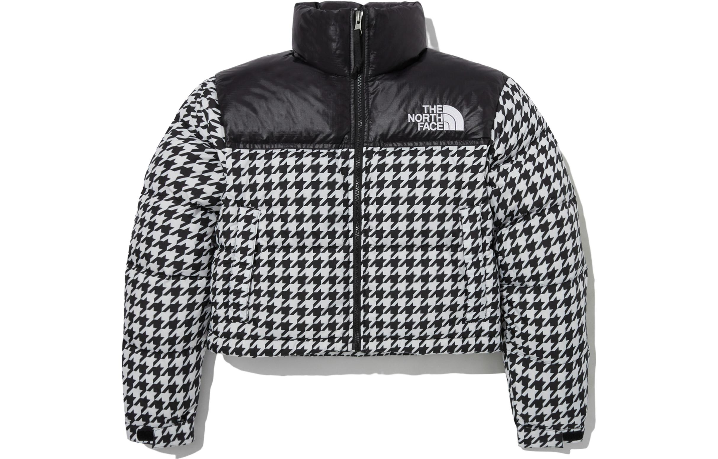 (Women) TNF Black Houndstooth Puffer Jacket NJ1DP98A