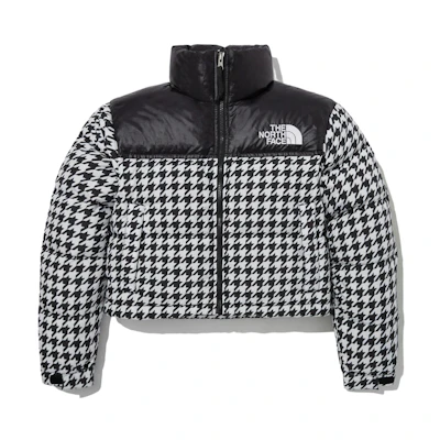 (Women) TNF Black Houndstooth Puffer Jacket NJ1DP98A