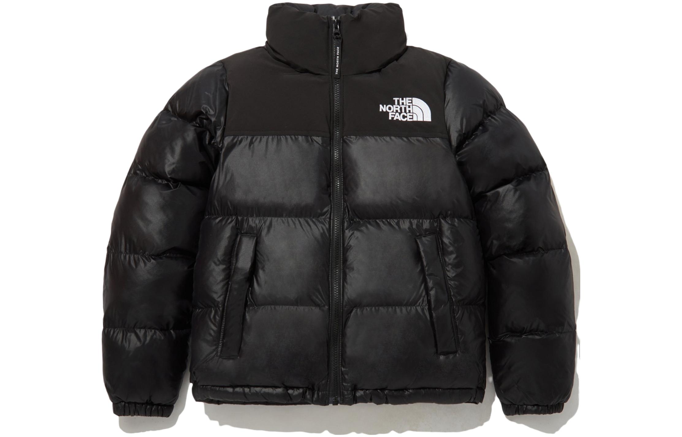 (Women) The North Face Black Logo Embroidered Zip-Up Short Jacket NJ3NP85B