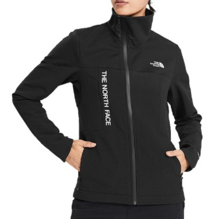 (Women) TNF Black Logo Print Outdoor Sports Zip-Up Jacket NF0A3VST-JK3 圖 5