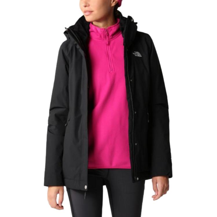 (Women) TNF Black Logo Print Zip-Up Hoodie Jacket NF0A3K2J-JK3 圖 3