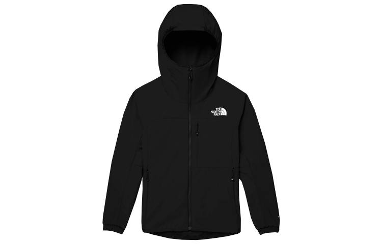 (Women) The North Face Black Logo Zip-Up Hoodie Jacket NF0A82UJ-JK3