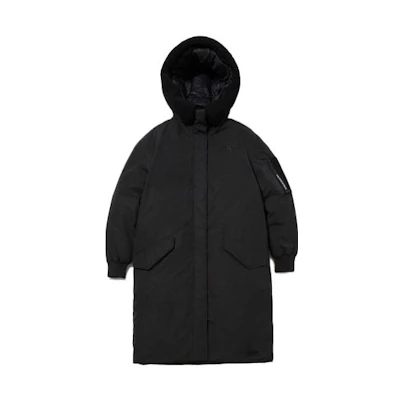 (Women) TNF Black Long Hooded Winter Jacket NC1DM80J