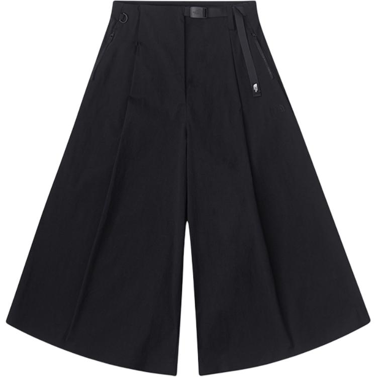 (Women) The North Face Black Mid-Rise Wide-Leg Casual Pants NF0A8A7G-JK3