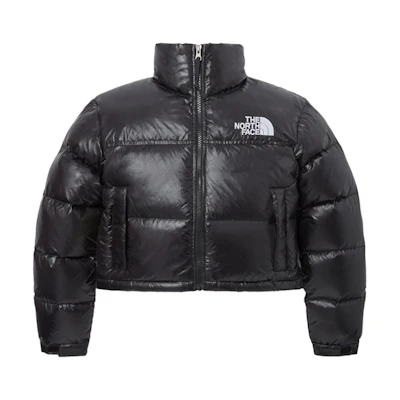 (Women) TNF Black Nuptse Logo Puffer Jacket NJ1DQ86A