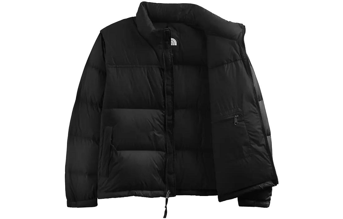(Women) TNF Black Puffer Jacket with Logo Embroidery NF0A7QLW-LE4