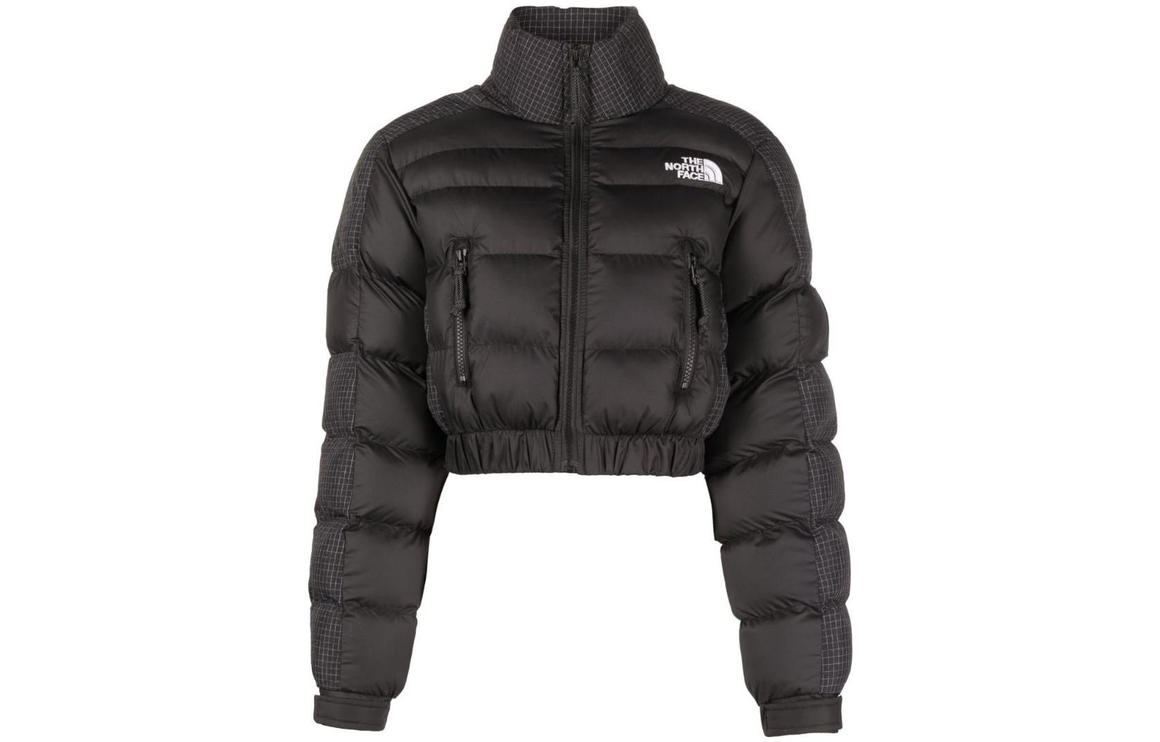 (Women) TNF Black Solid Color Stand Collar Long Sleeve Puffer Jacket NF0A7X37-JK3