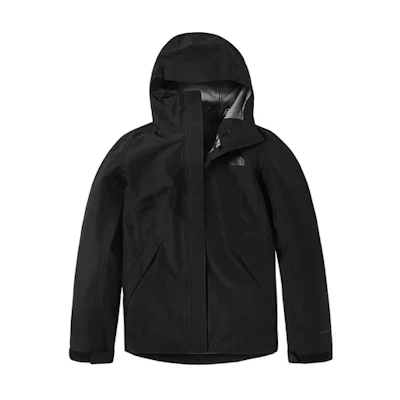 (Women) TNF Black Solid Color Zip Outdoor Jacket 496Z-JK3