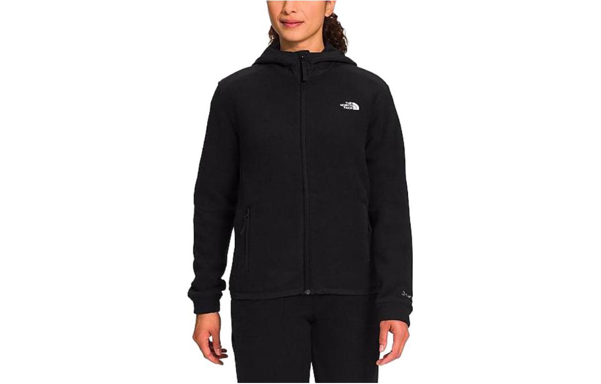 (Women) TNF Black Solid Hoodie Jacket with Logo Print NF0A7UJS-001