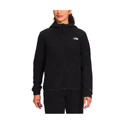 (Women) TNF Black Solid Hoodie Jacket with Logo Print NF0A7UJS-001