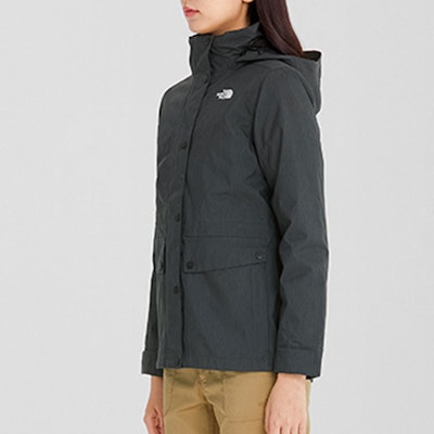 (Women) The North Face Black Warrior Waterproof Windproof Jacket - Black NF0A7QRA-6U3 1