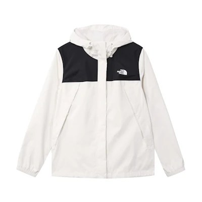 (Women) TNF Black White Colorblock Logo Waterproof Hooded Jacket NF0A7QEU-R0G
