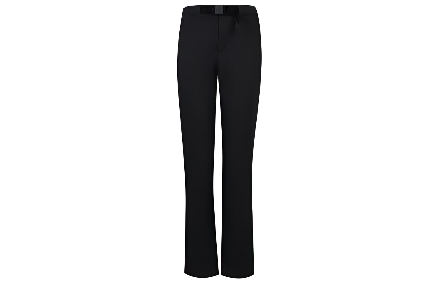 (Women) The North Face Black Windproof Softshell Straight Outdoor Pants NF0A4NAX-JK3