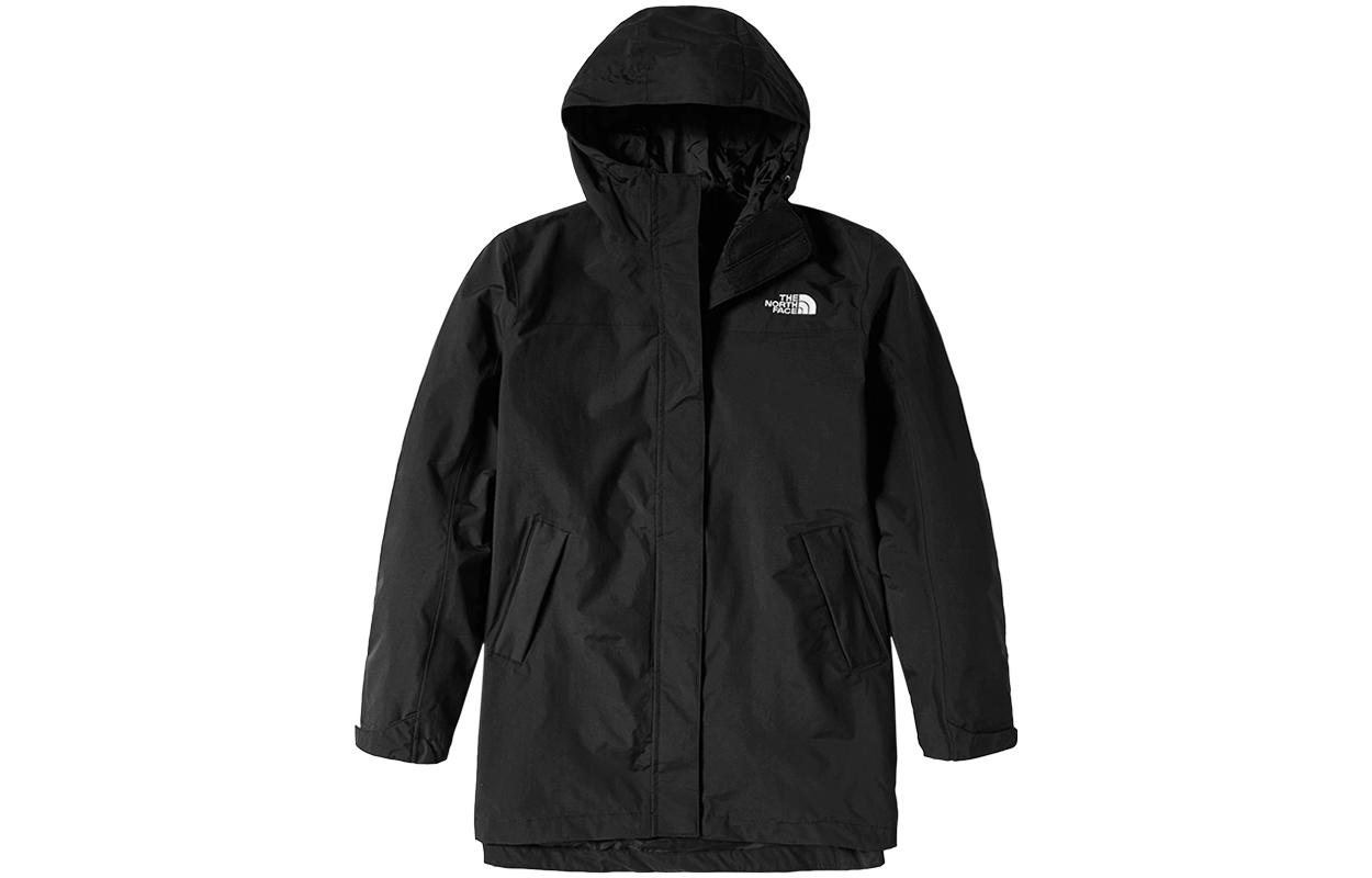 (Women) TNF Black Zip-Up Hoodie Jacket with Front Logo Print NF0A4NEH-JK3