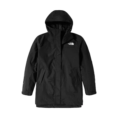 (Women) TNF Black Zip-Up Hoodie Jacket with Front Logo Print NF0A4NEH-JK3