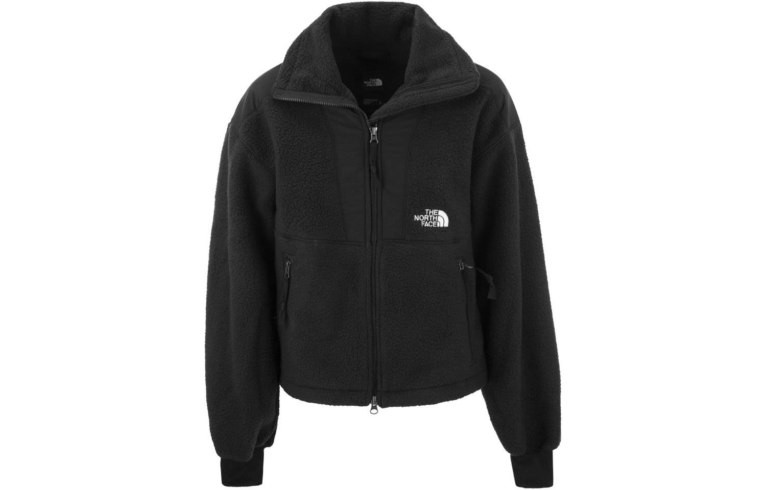 (Women) TNF Black Zip-Up Jacket with Logo Embroidery NF0A7URJ-JK3
