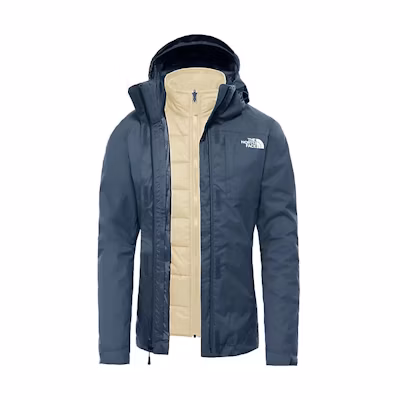 (Women) TNF Blue 3-in-1 Jacket with Solid Logo and Down Inner Layer NF0A4M71-N4L