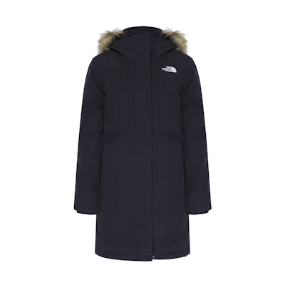 (Women) TNF Blue Fur Hooded Down Jacket NF0A4R2V-RG1