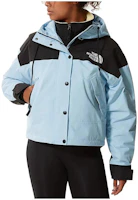 (Women) The North Face Blue Reign On Logo Printed Hooded Jacket NF0A3XDC-3R3 (Women) The North Face Blue Reign On Logo Printed Hooded Jacket NF0A3XDC-3R3