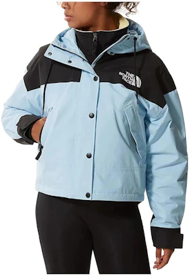 (Women) The North Face Blue Reign On Logo Printed Hooded Jacket NF0A3XDC-3R3 Buy (Women) The North Face Blue Reign On Logo Printed Hooded Jacket NF0A3XDC-3R3