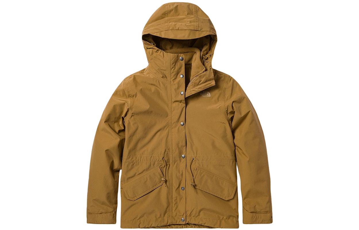 (Women) TNF Brown 3-in-1 Fleece Lined Waterproof Jacket FW22 NF0A7QSM-YW3
