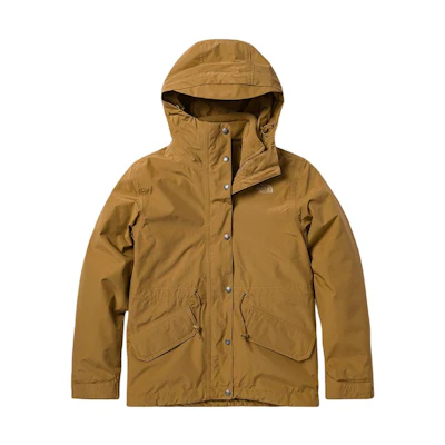 (Women) TNF Brown 3-in-1 Fleece Lined Waterproof Jacket FW22 NF0A7QSM-YW3