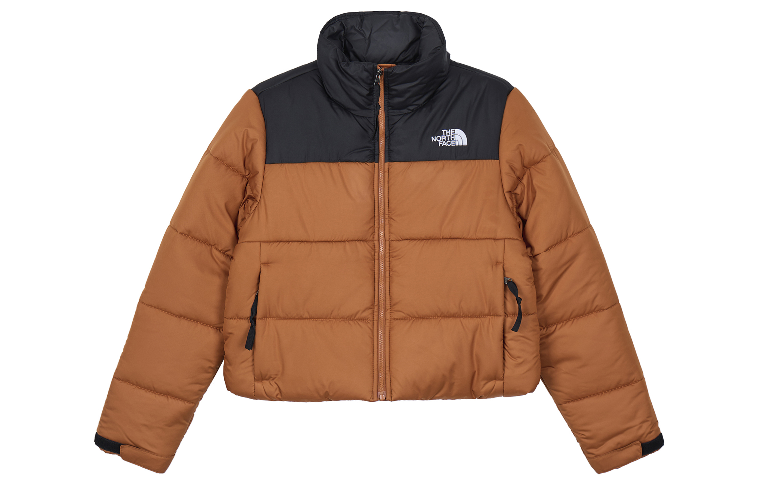 (Women) TNF Brown/Black Logo Embroidered Down Jacket NF0A55AR-814