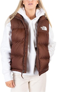 (W) 北面棕色字母印花无袖拉链夹克 NF0A3XEP6S2 Buy (W) 北面棕色字母印花无袖拉链夹克 NF0A3XEP6S2