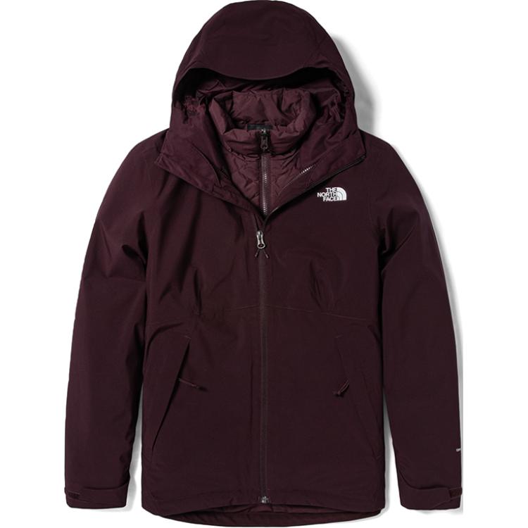 (Women) TNF Burgundy Logo Print Waterproof Jacket NF0A4NFB-0YK