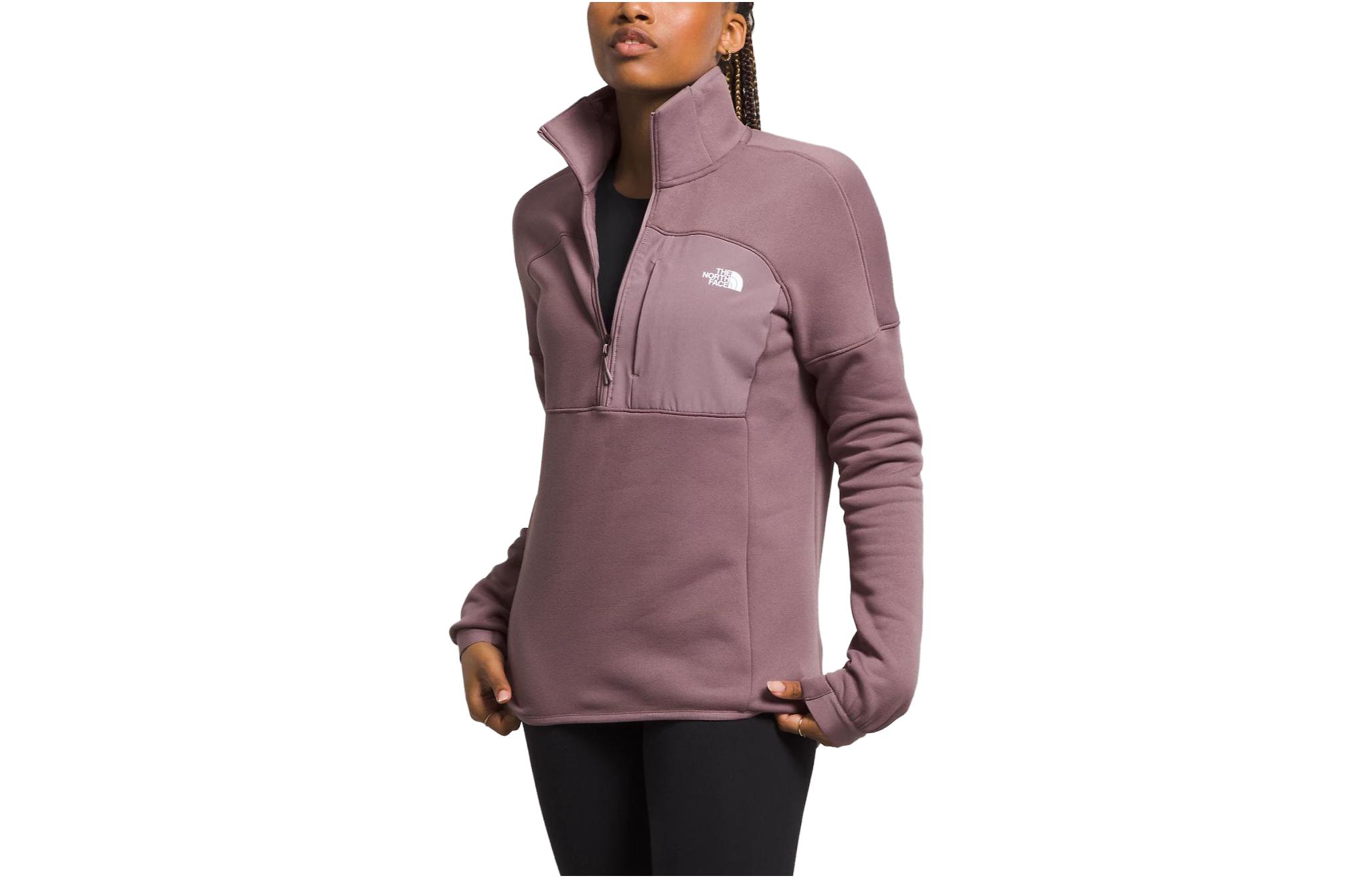 (Women) The North Face Canyonlands ½-Zip Fleece Pullover in Poisonberry NF0A84I8-I0V