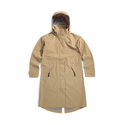 (Women) TNF City Dryvent Waterproof Hooded Jacket Khaki NF0A4U73-H7E