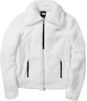 (Women) The North Face City Fleece Jacket White - Warm Solid Color Sherpa Coat NF0A4U6O-FN4 (Women) The North Face City Fleece Jacket White - Warm Solid Color Sherpa Coat NF0A4U6O-FN4