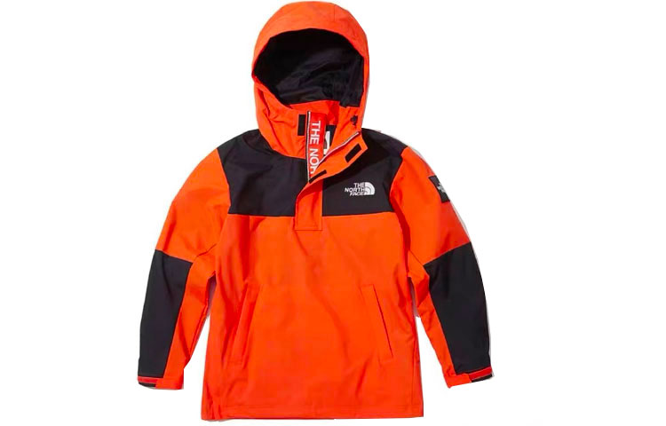 (Women) TNF Colorblock Half-Zip Hooded Jacket Orange NA4HK51M