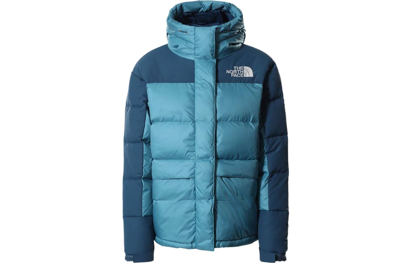 (Women) TNF Colorblock Logo Hooded Down Jacket Pink/Blue NF0A4R2W-9NQ