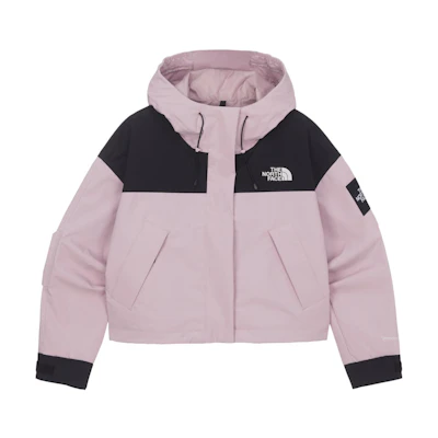 (Women) TNF Colorblock Logo Zip Hoodie Jacket Pink NJ2HQ80L