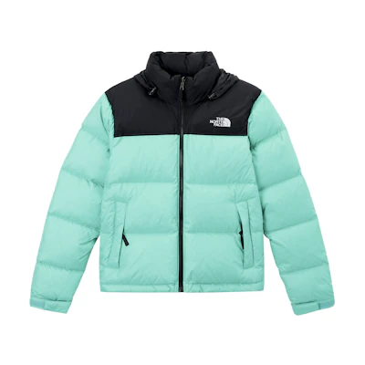 (Women) TNF Colorblock Puffer Down Jacket Green Winter NF0A3JQR-N0Q