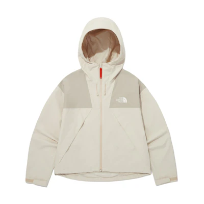 (Women) TNF Colorblock Waterproof Breathable Jacket Khaki NJ2HQ31A