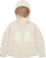 (Women) The North Face Colorblock Waterproof Breathable Running Jacket Beige NJ2HQ85B (Women) The North Face Colorblock Waterproof Breathable Running Jacket Beige NJ2HQ85B