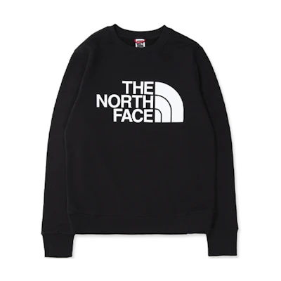 (Women) TNF Crewneck Sweatshirt Black with Large Front Logo Print NF0A4M7E-JK3