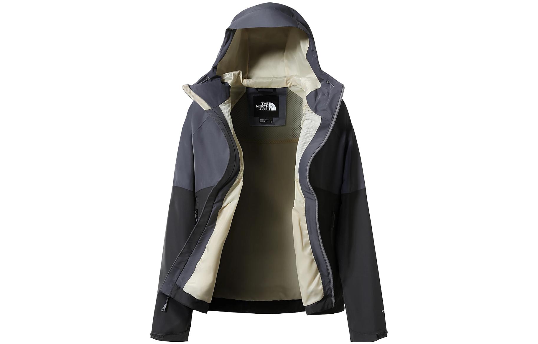 (Women) TNF Diablo Colorblock Windproof Waterproof Hooded Jacket Women Dark Gray NF0A555W-Z0A 圖 4