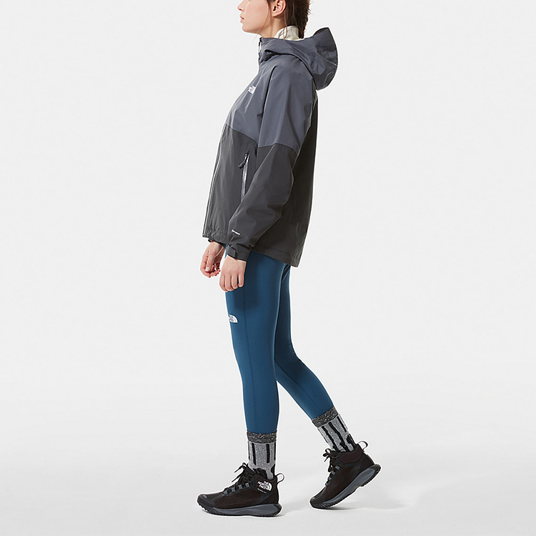 (Women) TNF Diablo Colorblock Windproof Waterproof Hooded Jacket Women Dark Gray NF0A555W-Z0A 圖 5