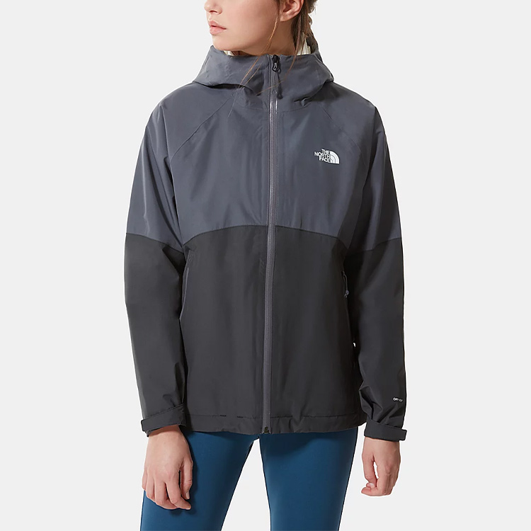 (Women) TNF Diablo Colorblock Windproof Waterproof Hooded Jacket Women Dark Gray NF0A555W-Z0A 圖 6