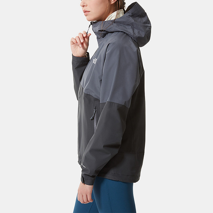 (Women) TNF Diablo Colorblock Windproof Waterproof Hooded Jacket Women Dark Gray NF0A555W-Z0A 圖 9