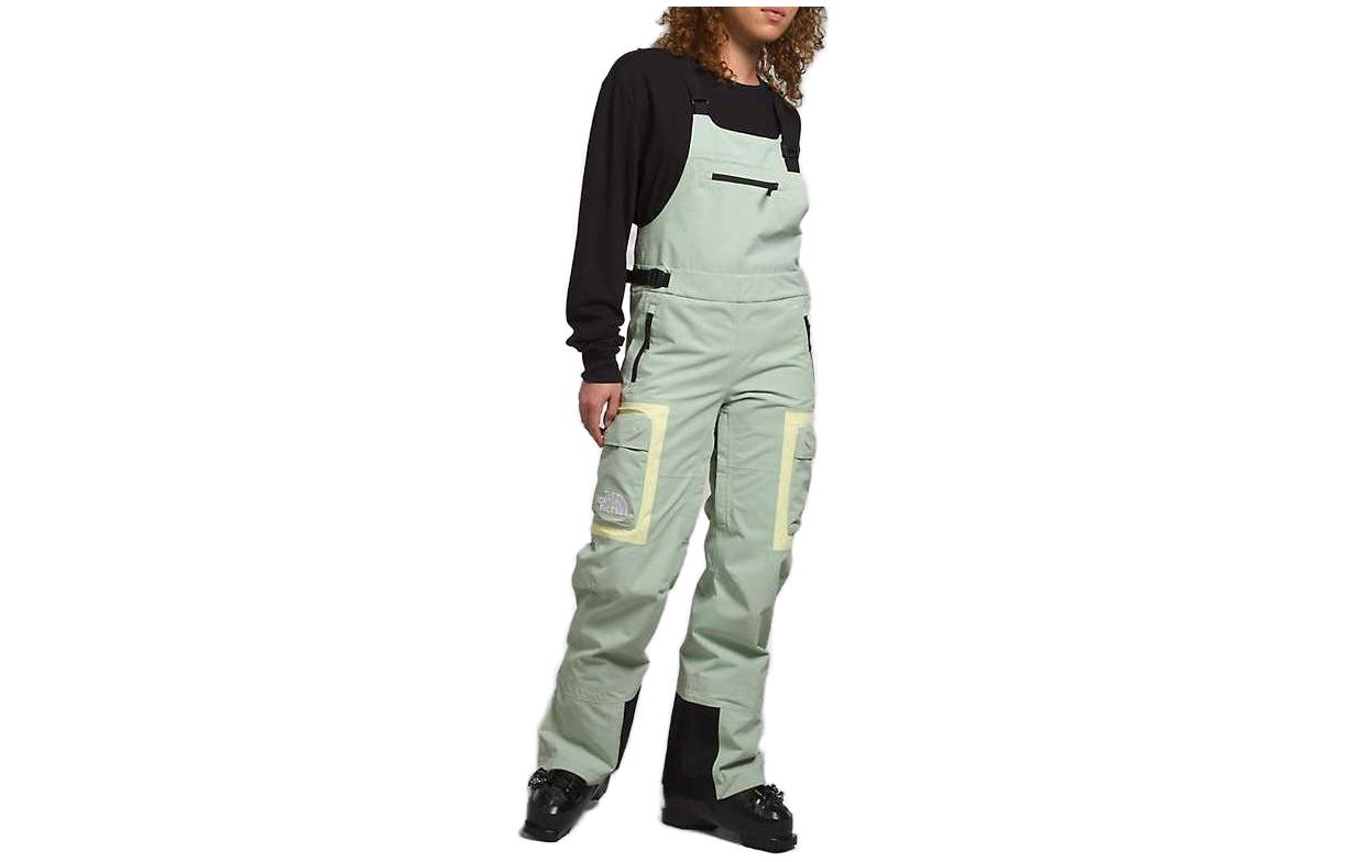 (Women) THE NORTH FACE Dragline  Colorblock Print Ski Bib Pants Misty Sage NF0A82VX-I0G