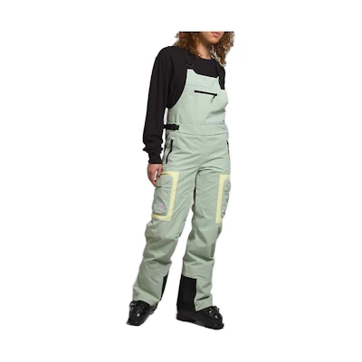 (Women) THE NORTH FACE Dragline Colorblock Print Ski Bib Pants Misty Sage NF0A82VX-I0G