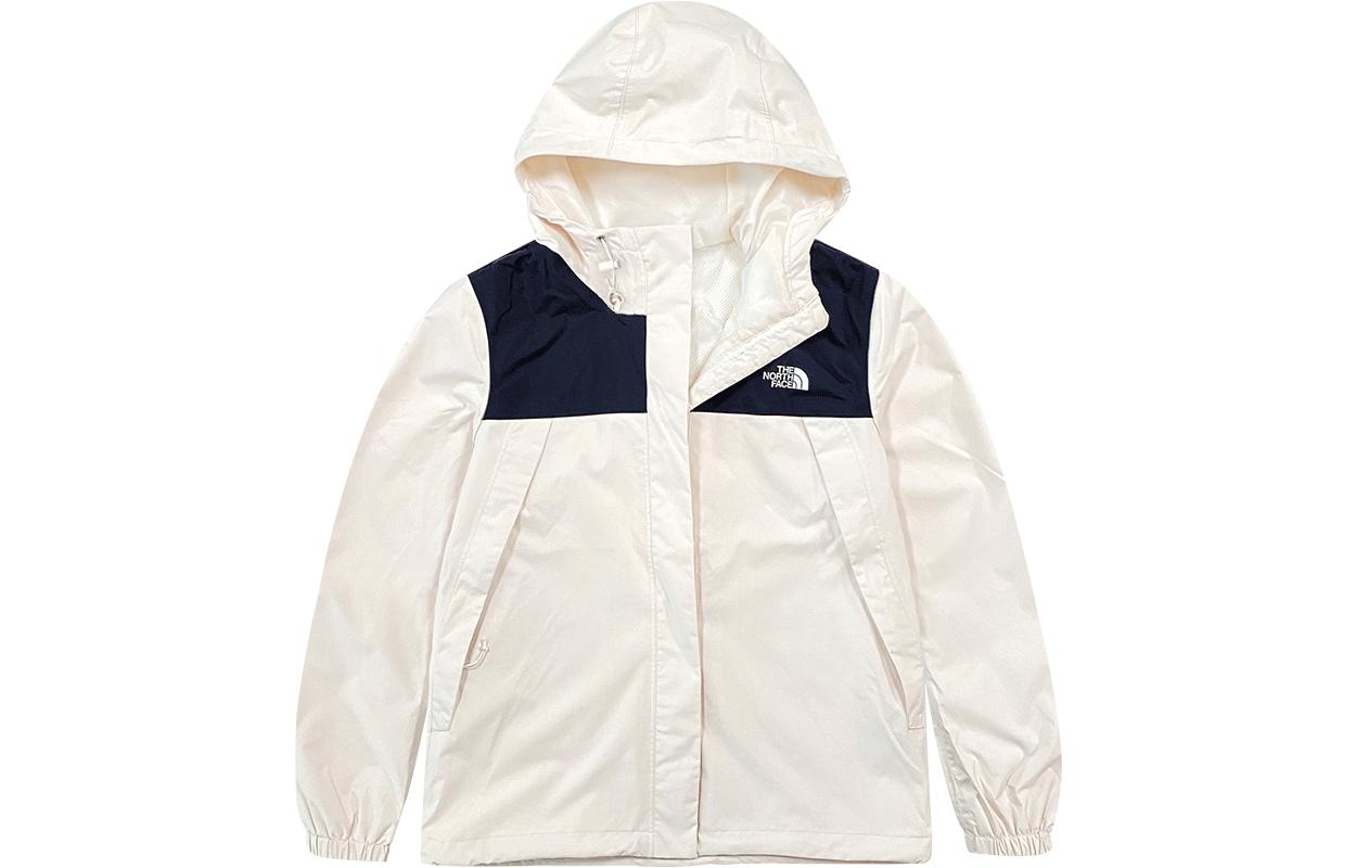 (Women) The North Face Dryvent SS23 Colorblock Windproof Waterproof  Jacket - White NF0A5K2X-R0G