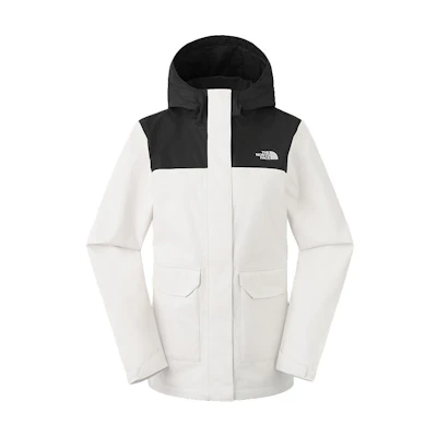 (Women) TNF Dune White Waterproof Windbreaker Jacket NF0A88RS-ROU